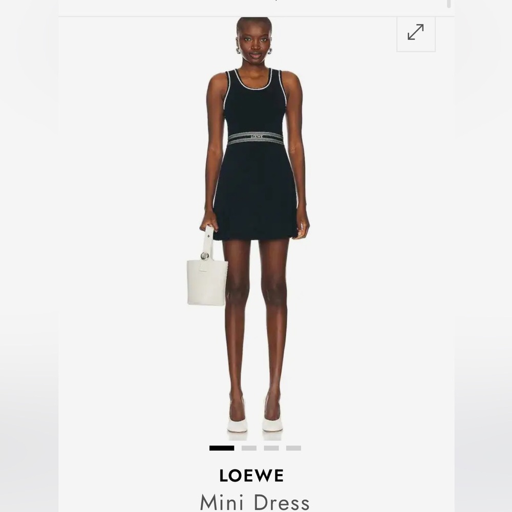 Loewe Black and White Mini Dress